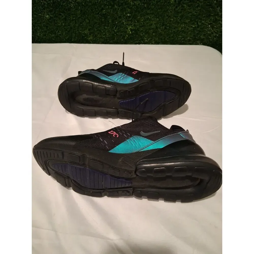 Nike Air Max 270 GS Throwback Future Black Laser Fuchsia Sz 7Y Wmns 8.5